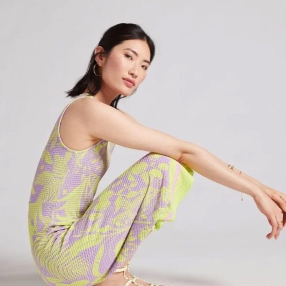 FARM Rio for Anthropologie Vibrant Knit Midi Dress